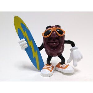 California Raisins Surfer Vertical Blue Surfboard, Applause, Vintage